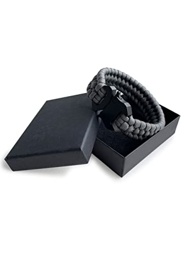 Pulseiras de corda de paraquedas trilobita tecida paracord pulseira com fivela de liberação lateral