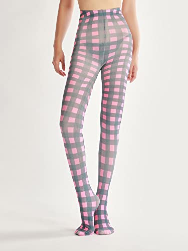 Image of Sahabowi Women Tights, Opaque High Waist Pantyhose, Vintage Control Top Stockings