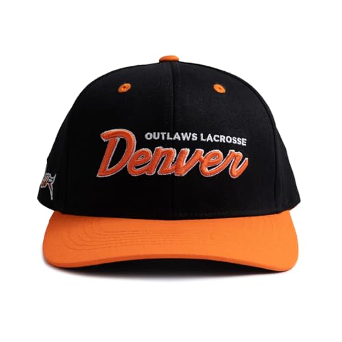 Premier Lacrosse League Denver Outlaws Script Hat Black miniatura 1