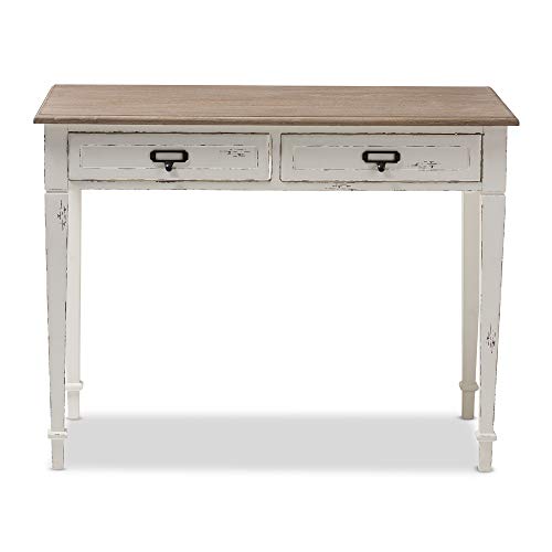 Baxton Studio Chr4Vm/M B-Ca Desk, 30.2" X 39.5" X 19.75", White #TOP2