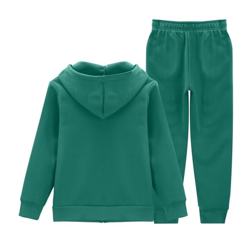 Girls Boys 2 Piece Tracksuit Athletic Sweatsuits Sets Full Zip Hooded Sweatshirt and Jogger Sweatpants Clothing Sets for Kid2