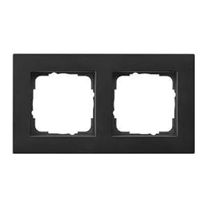 Gira 0212095 Doppelrahmen Flach Schwarz