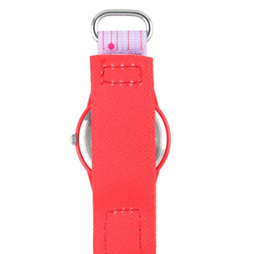 Image of Red Balloon Kids' Plastic Time Teacher Analog Quartz Nylon Strap Watch