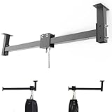 shikoyi Heavy Bag Hanger Roller Mount 50'' Long Rail Ease Adjust for Heavy Punching Bags up to 300 LBS