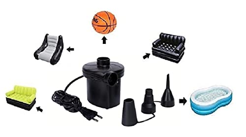 Image of Glan 8Ft Swimming Pool Inflatable Bath Tubs with Free Pool Balls with Electric Pump (8Ft Pool)