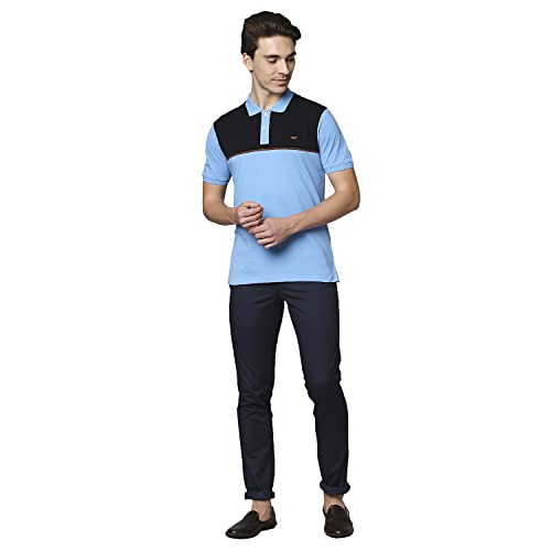 Image of Park Avenue Men's Cotton Blend Print Pattern Neo Fit Flat Front Chinos