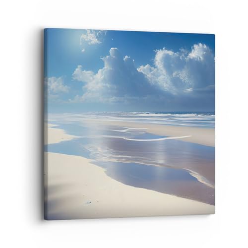 ARTTOR Lienzos decorativos Playa Océano Vacaciones Cuadro Sobre Lienzo Moderno 30x30cm Cuadros Decoracion Salon Dormitorio Cocina Cuadros Pared Imágenes Wall Art Prints Decor Canvas AC30x30 5789