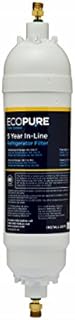 EcoPure EPINL30 5 Year in-Line Refrigerator Filter-Universal Includes Both 1/4