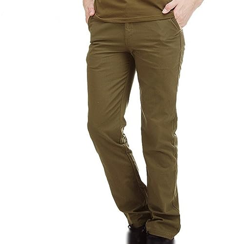 [lsjdln] メンズ 2XL スキニー ストレッチパンツ チノパン スキニーパンツ スリム パンツ ストレッチ チノパン ズボン カジュアルパンツ メンズファッション おしゃれ ビジネス ブラウン カジュアル 秋 秋服 秋物