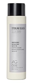 AG Care Sterling Silver Purple Toning Shampoo - Vegan Grey and Blonde Shampoo to Remove Brassiness and Yellow Tones, 10 Fl Oz