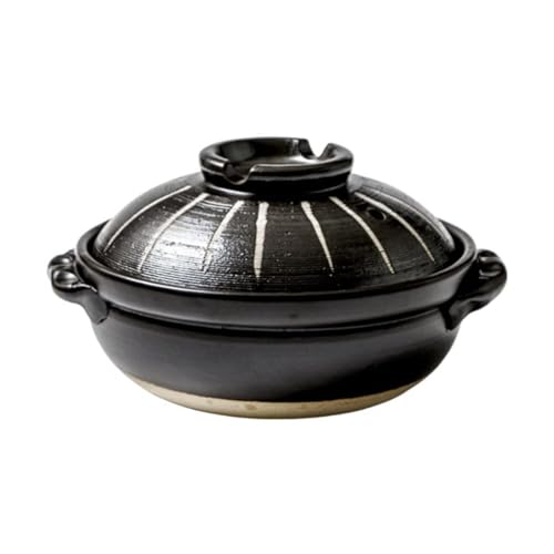 SBZIOJHDR Olla de cerámica para guisar Olla Caliente de cerámica: Cazuela Olla de Barro de Barro for cocinar Olla de cazuela de cerámica Olla for Caldo Olla for Sopa Olla for cocinar de Arcilla