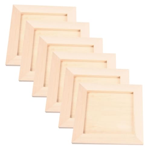 Materiali sicuri: le cornici in legno per l'artigianato sono realizzate con materiali in legno affidabili e sicuri, garantendo tranquillità ai genitori, cornice per foto fai da te per , cornici in legno