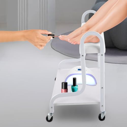Carrito para Spa de Pies con Ruedas Color Blanco miniatura 2