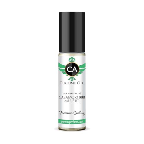 CA Perfume Impression of Casamor1888 Mefisto for Men Fragrance Oil Citrus Aromatic Scent Long Lasting Cologne for Men Travel Size TSA Ready Mini Parfum Body Oil Roll-on 0.33 Fl Oz 10ml