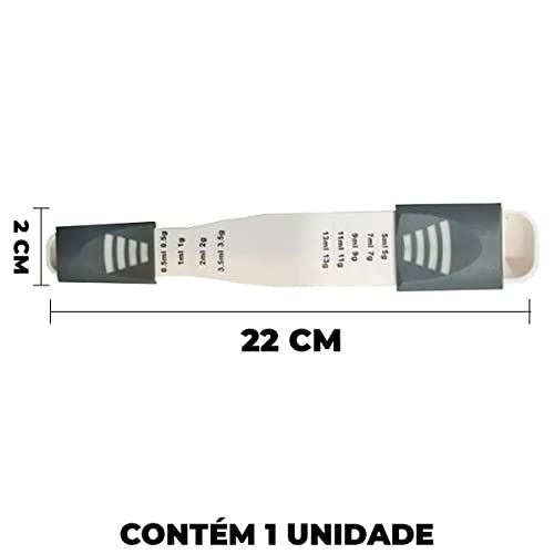 Colher Medidora Dosadora Profissional Ajustável De Cozinha Com 9 Medidas E Alta Precisão Para Produt