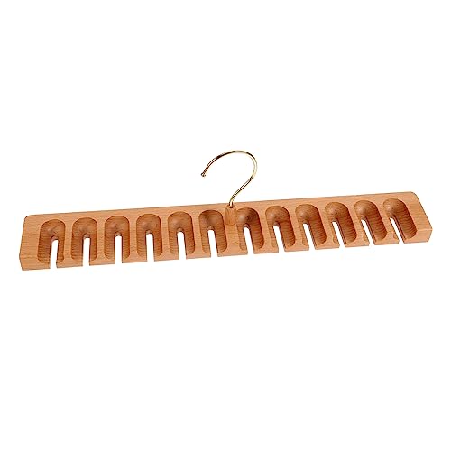 OFFSCH Belt Rack Organizer Wooden Belt Hanger for Closet Storage Compact Design for Home Hotel Use Unique Arc Shape Prevents Deformation for Efficient Organization
