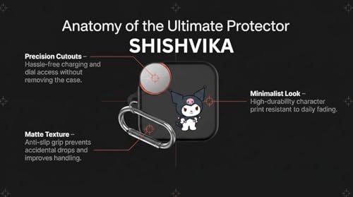 Image of SHISHVIKA Ultra Armor Silicone Case Cover Compatible for CMF by Nothing Buds Pro 2 / Buds 2 Plus /Buds 2 (Kuromi, Cartoon)