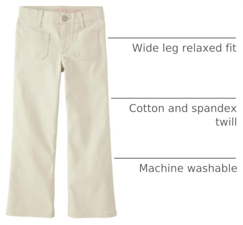 Image of The Children's Place Girls' Patch Pocket Wide Leg Pants