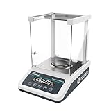 JOANLAB Analysenwaage 120g x 0,1mg, Präzisions-Laborwaage mit Interner/Externer Kalibrierung, 0,0001g Präzision für Labor, Schmuck, Apotheke(FA1204N)