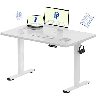 FLEXISPOT EN1 48"x30" One-Piece Standing Desk, White
