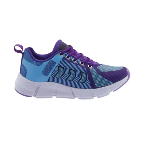 Tênis Feminino para academia confortável leve macio caminhada (azul/roxo, BR, Adulto, Numérico, 34)