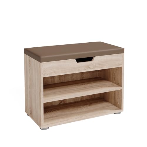 Vicco Banco para Zapatos Rolfe, Sonoma, 60 x 45 cm