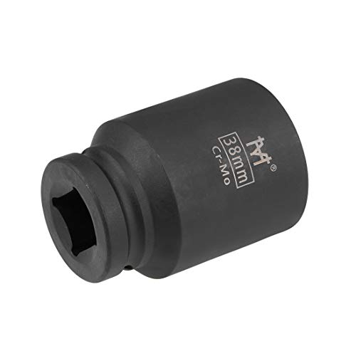 Image of sourcing map 3/4-Inch Drive by 38mm Deep Impact Socket, 6-Point, Cr-Mo Alloy Steel, Metric