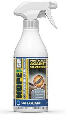NOPE! CP Silverfish Killer Spray - 500ml - Spray Long-Lasting, Fast Acting for Indoor and Outdoor use