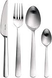 Fiskars 717302 Matte Set 24 Pieces Cutlery, one size, Silver