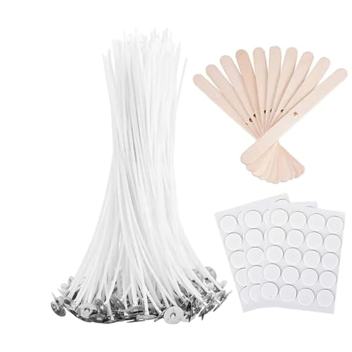 Mechas para velas de 6 pulgadas con 100 unidades