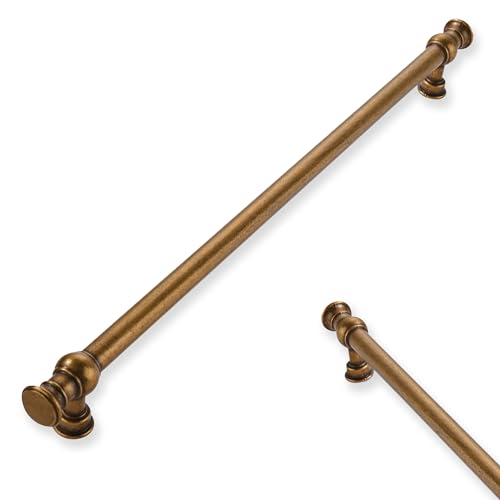 ZAUYX 2-Pack 10inch(256mm) Hole Center Antique Brass Cabinet Pulls Solid Heavy Duty Kitchen Cabinet Hardware for Cupboard Drawer Pulls Cabinet Handle by ZAUYX - Used condition - US$17.97