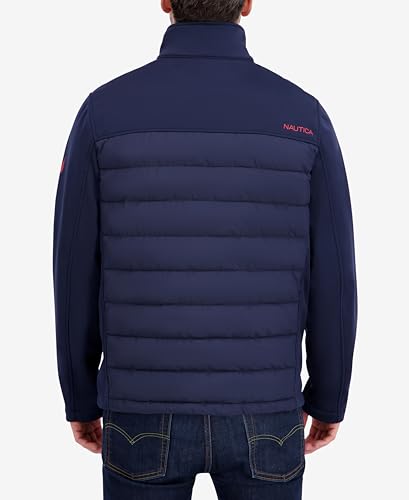 Image of Nautica Men's Lightweight Softshell Jacket - Bonded Fleece Lining, Regular, Big & Tall Sizes