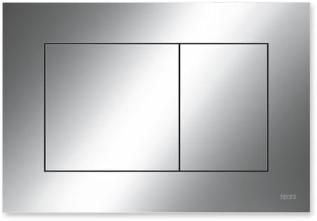 TECE Now 9240401 Toilet Flush Plate Glossy Chrome Dual Flow Contr...