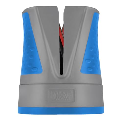 DMT Simple Sharp Diamant Messerschärfer Blau | Messerschleifer für rasiermesserscharfe Klingen mit perfektem Schleifwinkel | Schärft Messer...