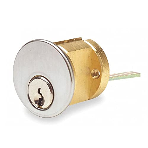 Kaba Ilco 7015SC8-26D-KD 5 Pin Rim Cylinder with Schlage C Keyway - Satin Chrome