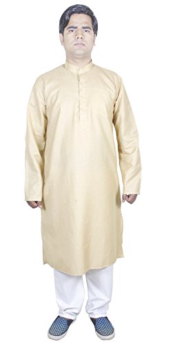 Traje Kurta indio marron pijama Punjabi para evitar la rigidez textil 4