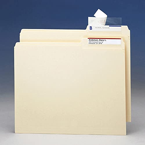 Smead 67600 Seal & View File Folder Label Protector, Clear Laminate, 3-1/2X1-11/16, 100/Pack #TOP3