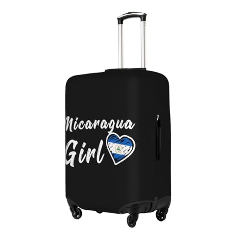 Travel Luggage Cover Nicaragua Nicaraguan Girl Heart Fashion Washable Baggage Suitcase Protector Fit For Luggage Large2