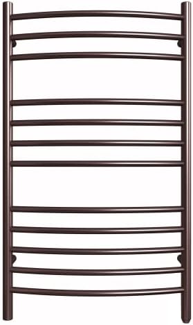 HEATGENE Towel Warmer Venetian Bronze, Electric Hot Towel Rails, Wall-Mounted Large 12 Bars Warming Towel Racks, Plug-in/Hardwired Heated Towel Rails