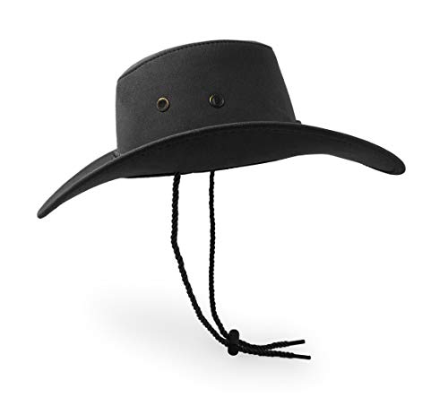 Cowboy Hat, Sun Hat Faux Felt Leather Suede Travel Cap Western Hat Outdoor Sun Protect Black #TOP3