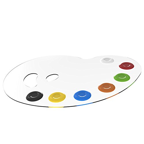 FUPM Art Supplies Large Clear Painter's Palette - 23