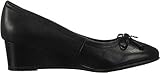 plateau ballerina gold Full grain leather uppers Hush Puppies Damen Morkie Plateau Ballerinas, Schwarz (Black (Black 007), 38 EU