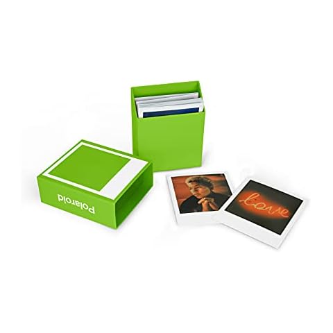 Caja archivadora de fotos Polaroid, Verde Cover