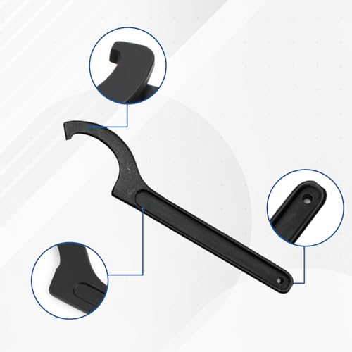 Sharplace 8 Stück ER Hakenschlüssel Spannzange Spannfutter Für Drehmaschine Spannmutter ER Halter Öffnen Größe 22mm-65mm / 0,87-2,56, C Hakenschlüssel Spannzangenfutter für Rundmutter