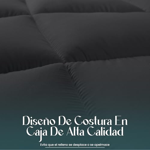Miniatura 5 de Utopia Bedding Edredón De Fibra 220x240 Cm, Fibra Hueca Siliconada, 1950 Gramo Gris, Cama 135 150-220 X 240 Cm