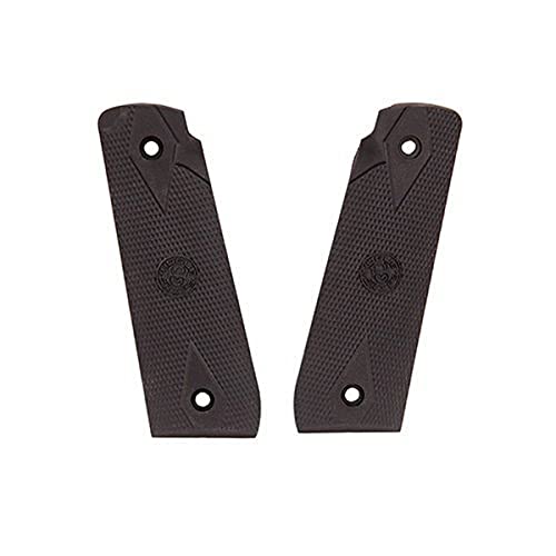 Hogue Ruger 22/45 MKIV Rubber Grip Panels Checkered W/Diamonds Black