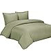 King / Cal-King Sage Silky Soft Duvet Covers 100% Rayon from Bamboo Duvet Cover Sets