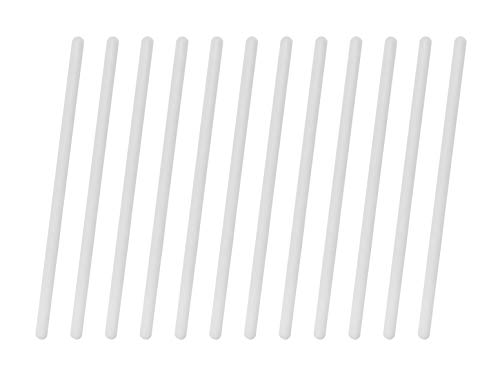 eisco 12pk polypropylene stirring rods 5934 - rounded ends 6mm diameter - excellent for laboratory or home use - chemical amp heat resistant plastic