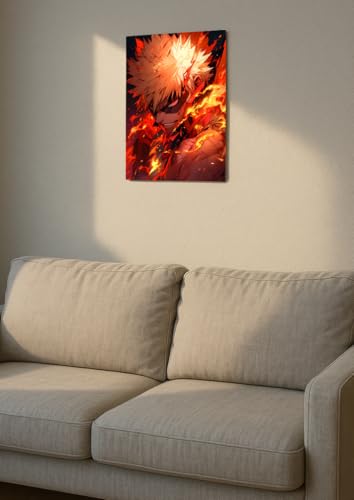 Image of NIJUKA Anime Printed A4 Size Metal sheet Poster For Home And Room Decoration | For Anime Art Fans Boys And Girls (Kanchan All time Anger)