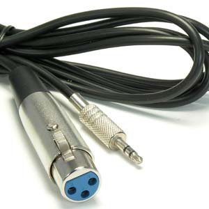InstallerParts 10Ft XLR Male to 3.5mmm Stereo Male Cable -Can Be Used with Microphone Cables, Audio Interfaces, PA Applications and More!